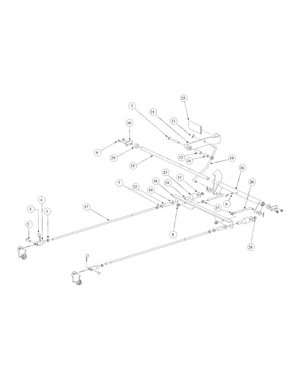 Brake Assembly Diagram and Parts List for M48-KW 53AB5DAV150-19-HP Cub Cadet Lawn Tractor